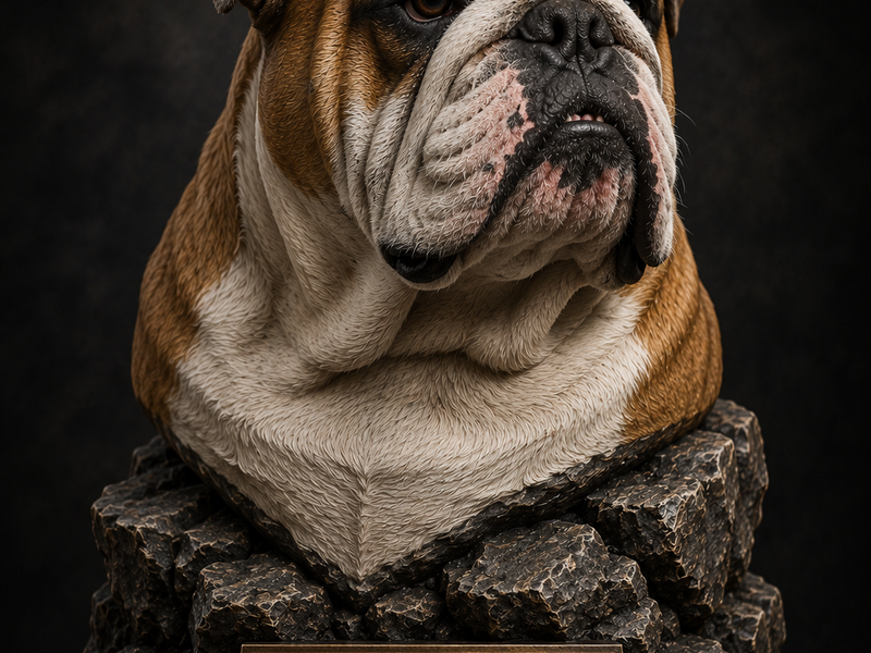 Pet memorial sculpture tribute